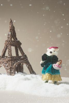 Handmade Felt Travel Fox Ornament