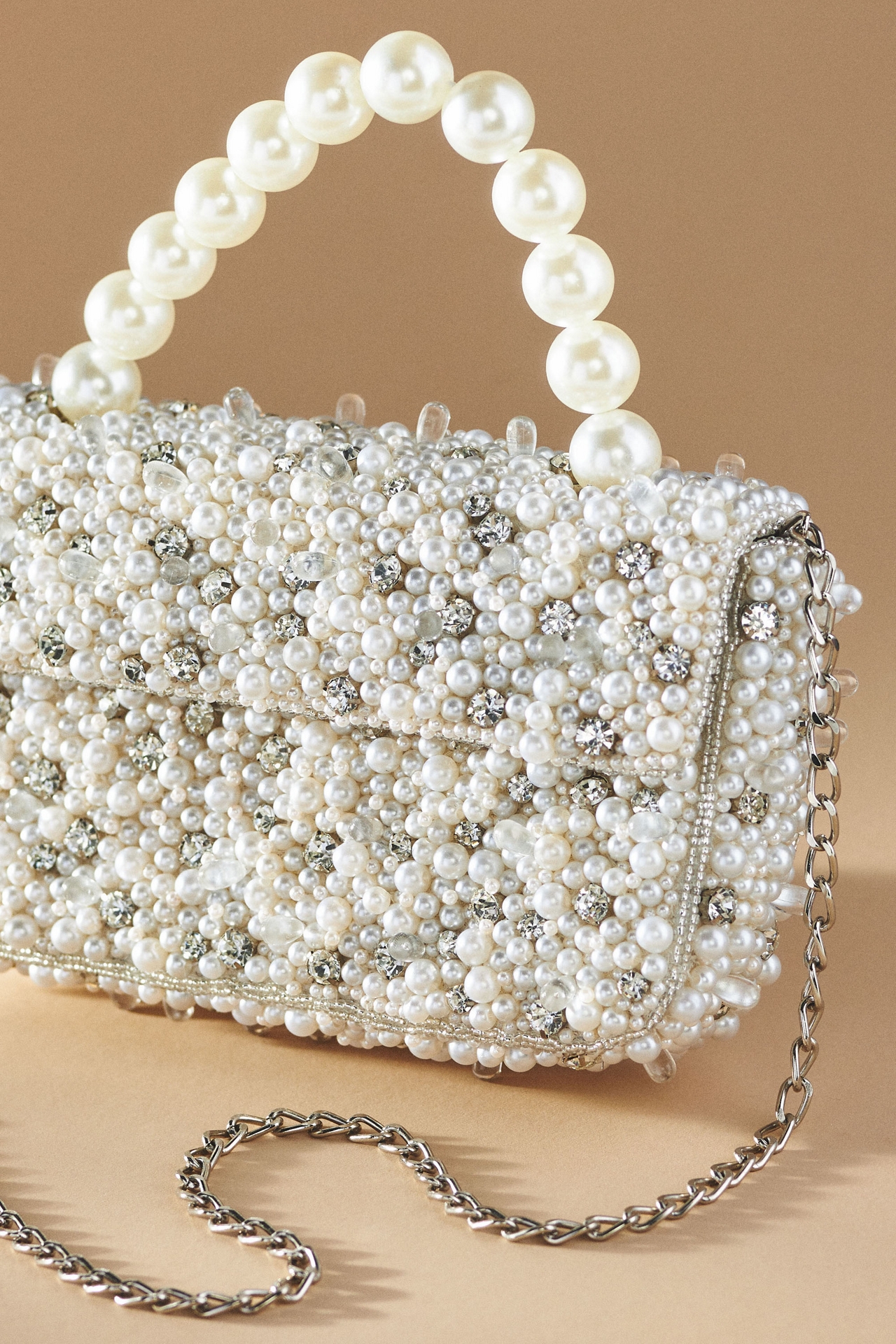 The Fiona Beaded Bag: Pearl-Strap Embellished Edition