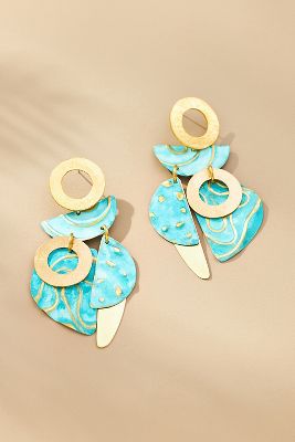 SIBILIA GEOMETRIC PATTERNED EARRINGS 