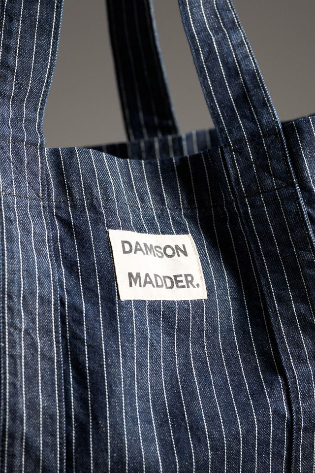 Damson Madder Pinstripe Denim Tote | Anthropologie