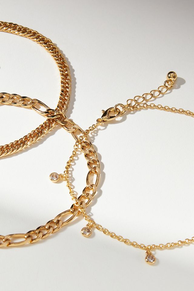 Chain Anklets, Set of 3 #2