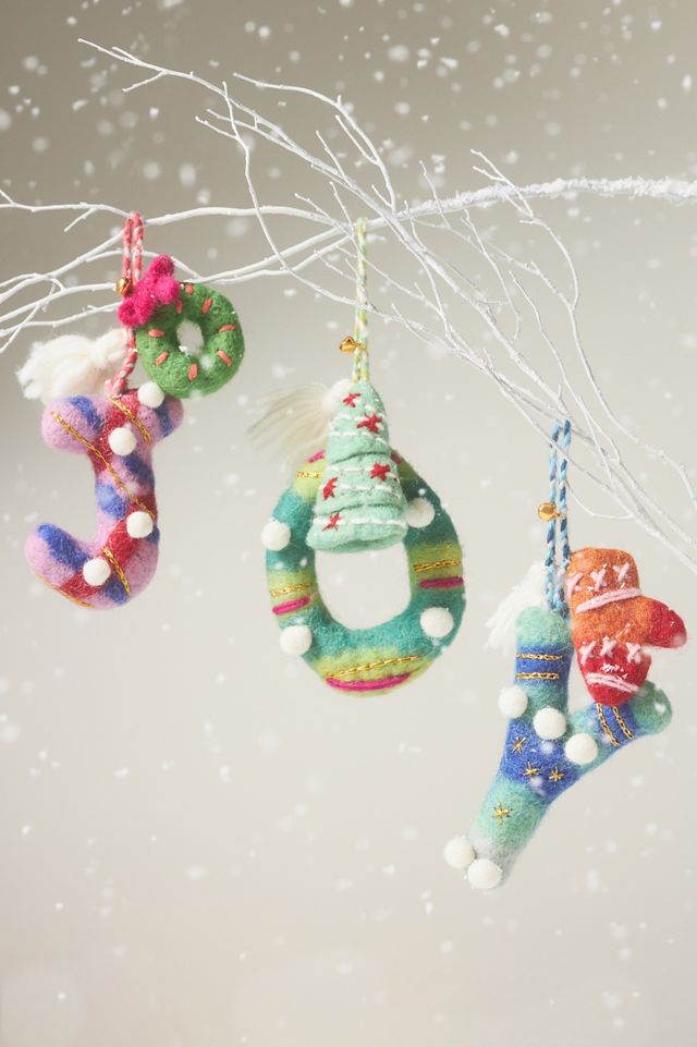 Jolly Monogram Ornament AnthroLiving