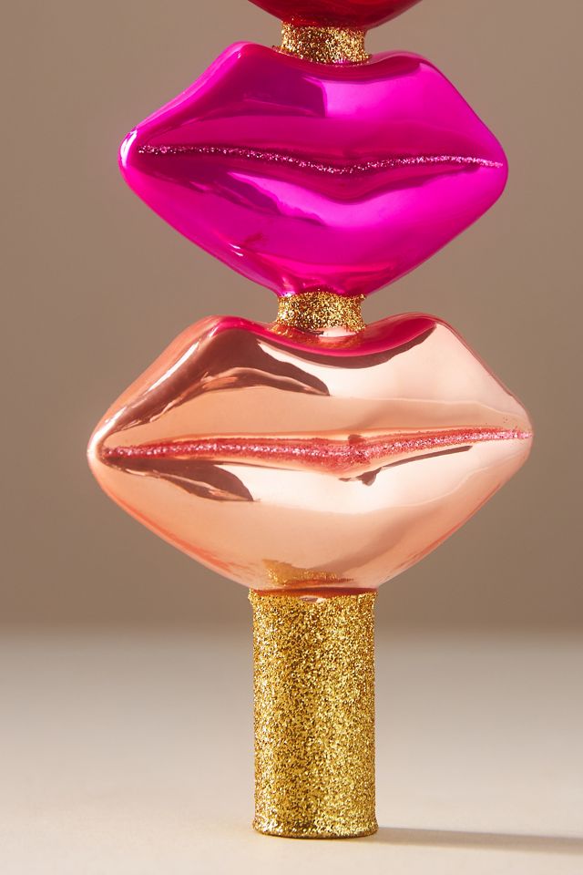 Lips Glass Tree Topper #1