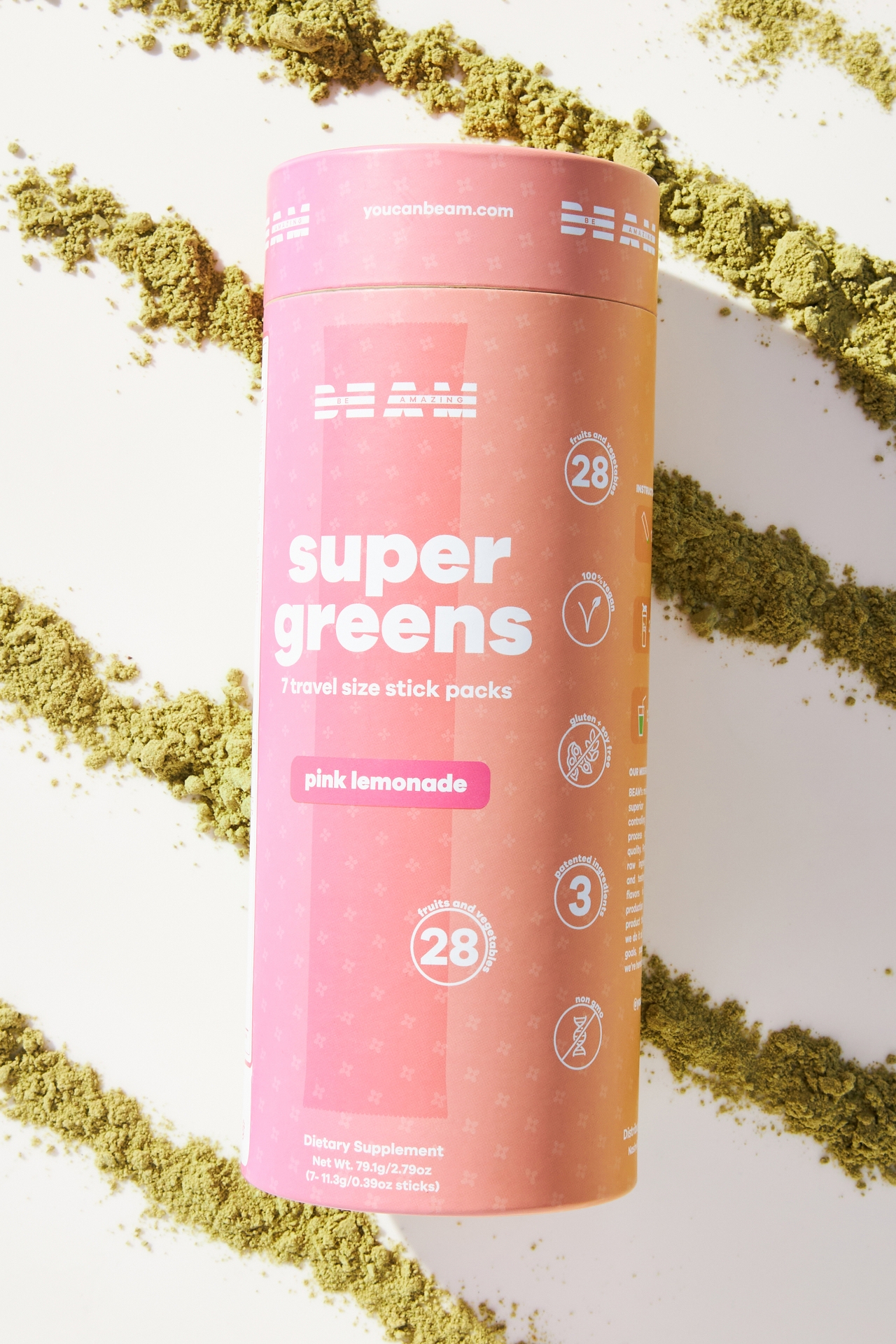 BEAM Be Amazing Super Greens Travel Sticks