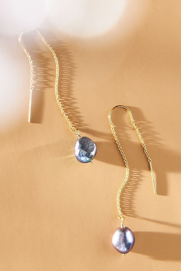 Set & Stones Sabina Threader Earrings In Gold