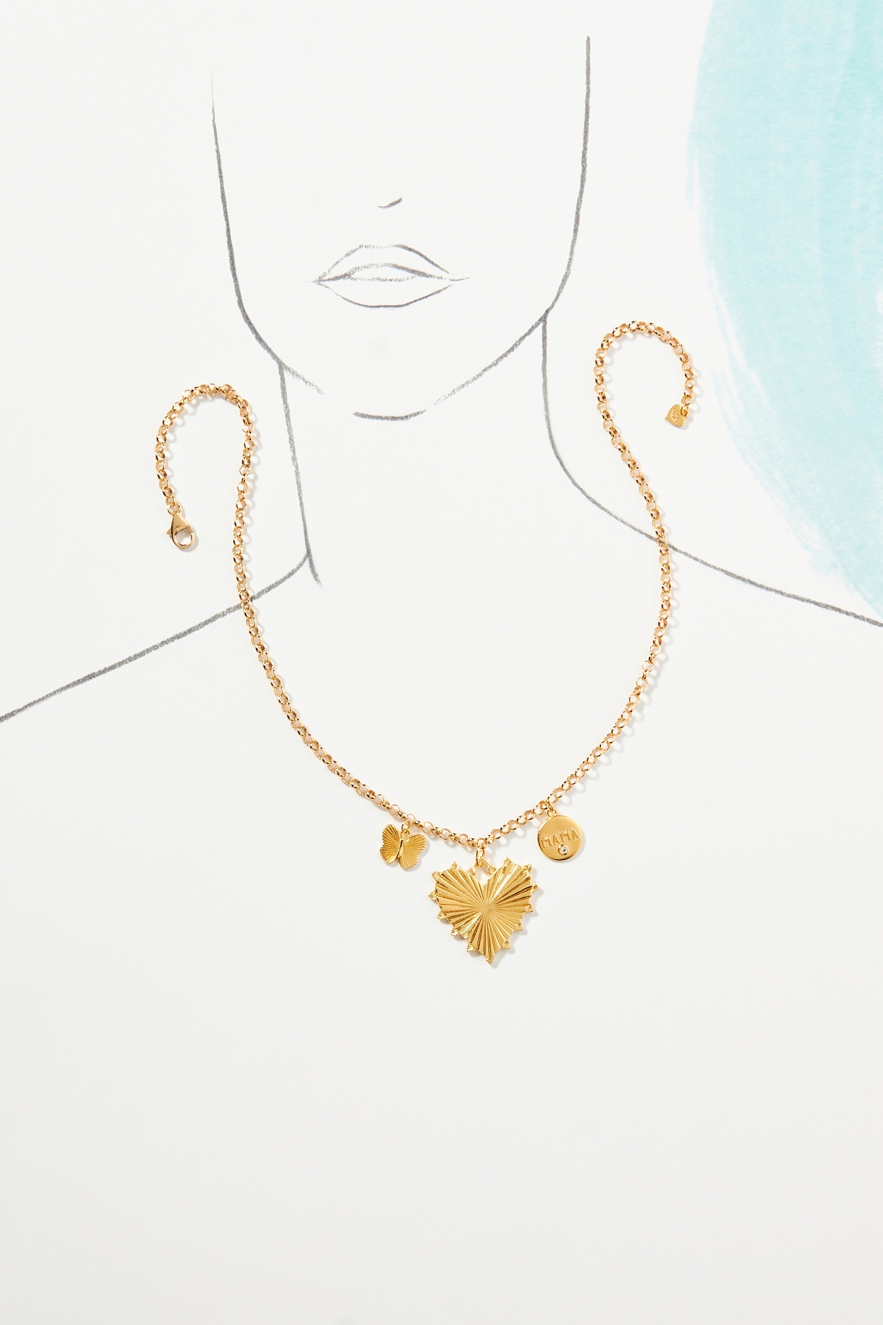 Hart Mama Coin Topaz Necklace