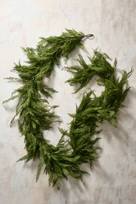 Faux Cedar Garland, Thick 108"