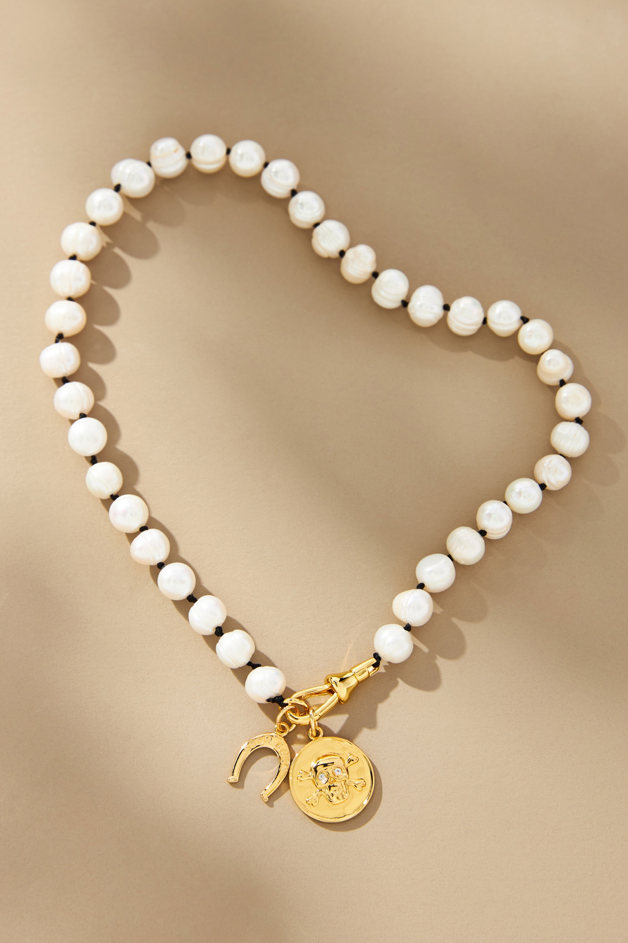 Hart Hagerty Pearl Horseshoe Necklace