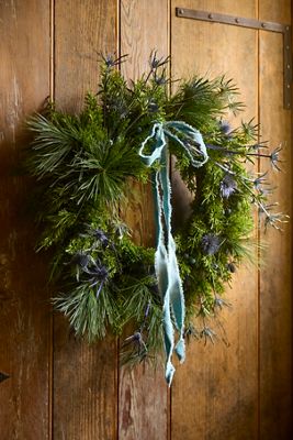 Faux Juniper Berry Wreath