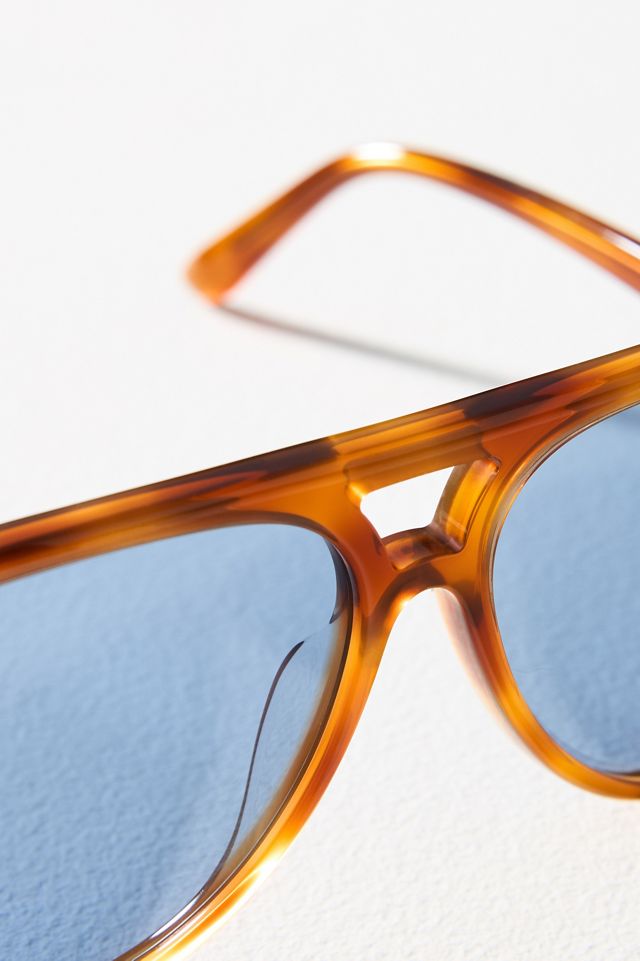 Clare V. Lizzie Aviator Sunglasses | Anthropologie display picture 3