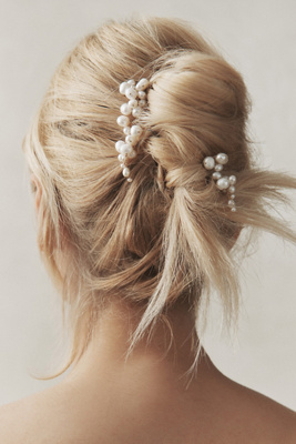 BHLDN CLUSTER PEARL HAIR PINS, SET OF 5 