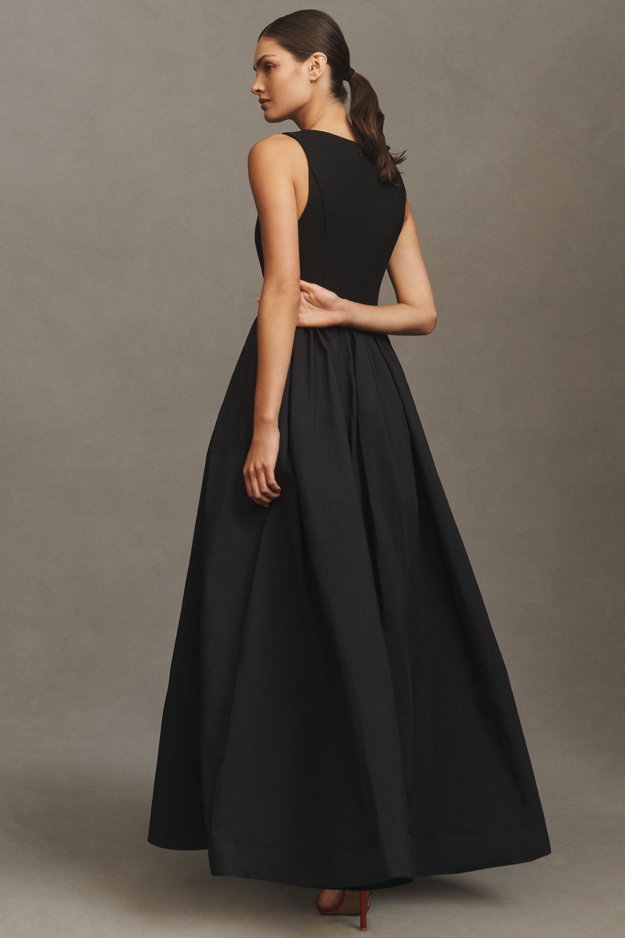 BHLDN Rita Scoop-Neck Fit & Flare Maxi Dress