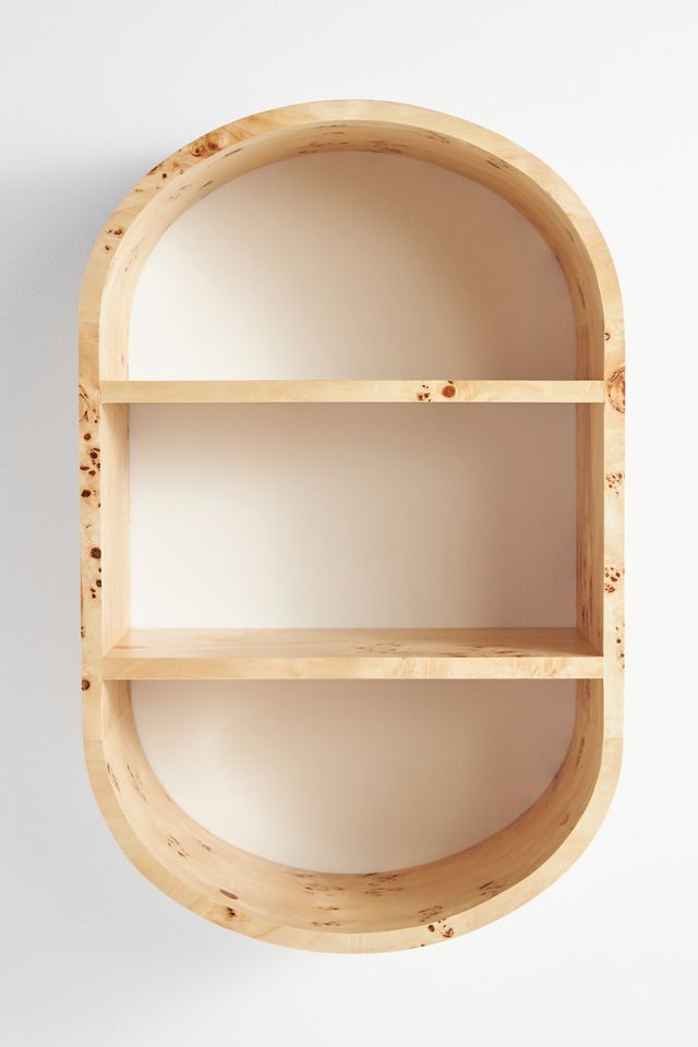 Tamara Burl Open Shelving Unit #1