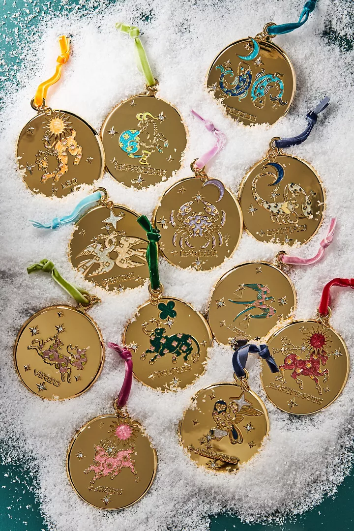 Lou Benesch x Anthropologie Stargazer Zodiac Ornament