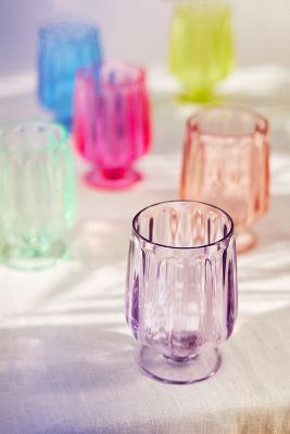 Shop Anthropologie Lucia Acrylic Goblet Wine Glasses, Set Of 6