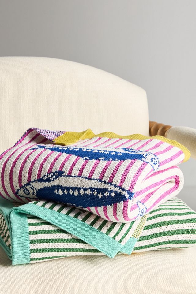 Sonnie Cotton Knit Throw Blanket #2