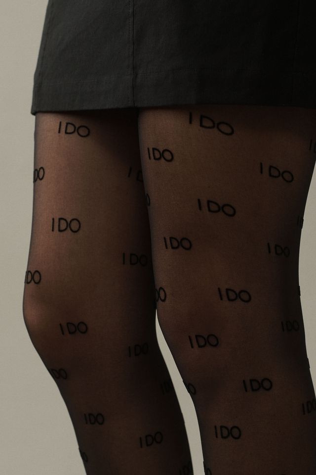 High Heel Jungle I Do Velvet Flocking Premium Tights #2