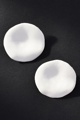 Shop Shannon Bond Moon Earrings In White