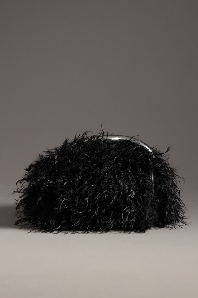 SIMONMILLER Curly Faux-Fur Top-Handle Bag #2