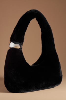 Simon Miller Faux-fur Figures Bag In Black