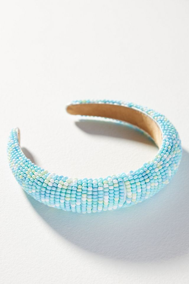 Anthropologie beaded puffy headband Anthropologie Headband Hair Accessories for Women for sale  main image 3
