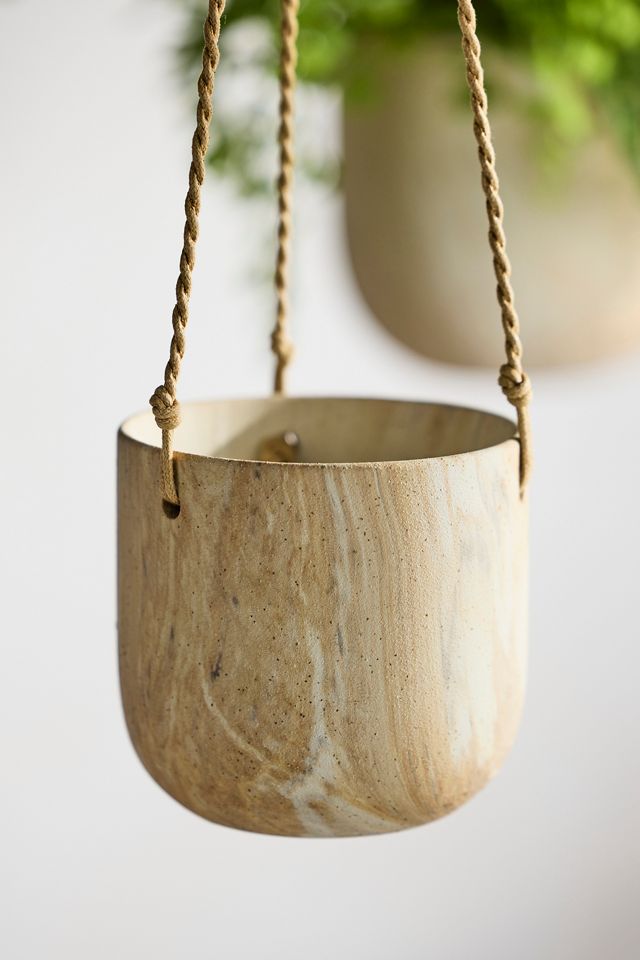 Hanging Marbled Ceramic Pot #5