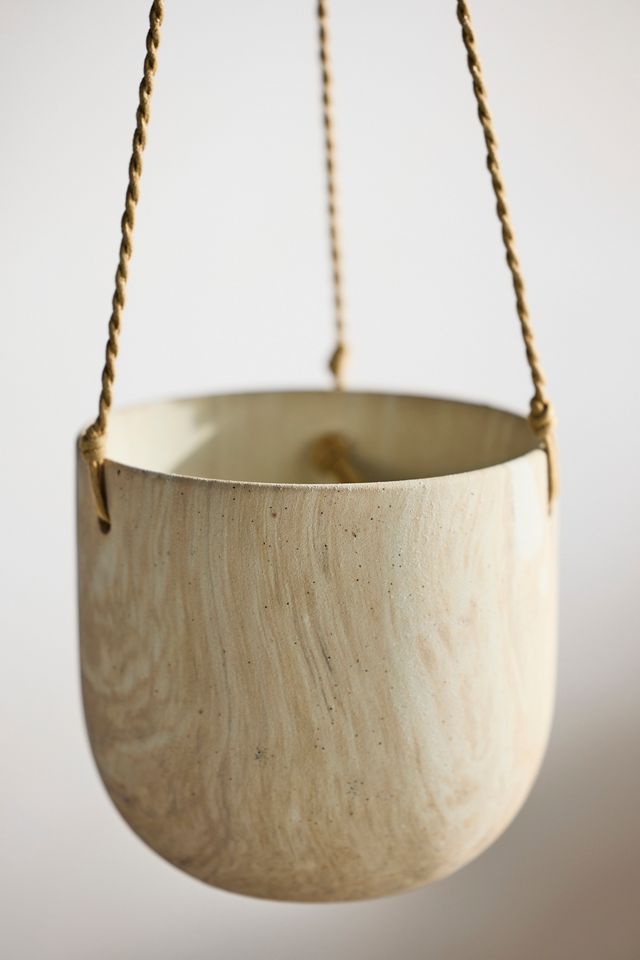 Hanging Marbled Ceramic Pot #6