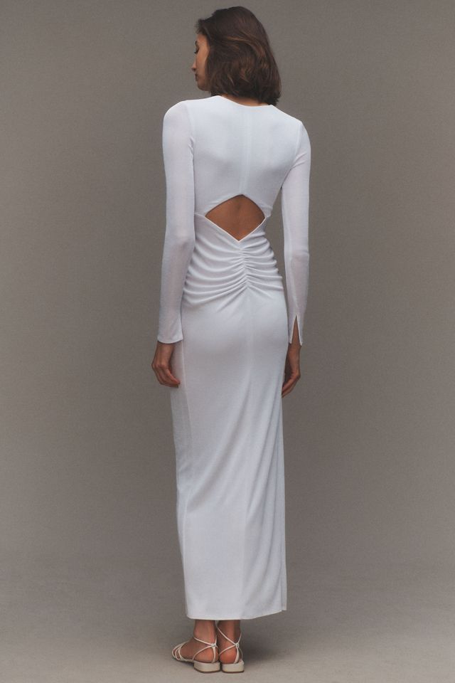 Katie May In A Mood Long-Sleeve V-Neck Slim Maxi Dress #2