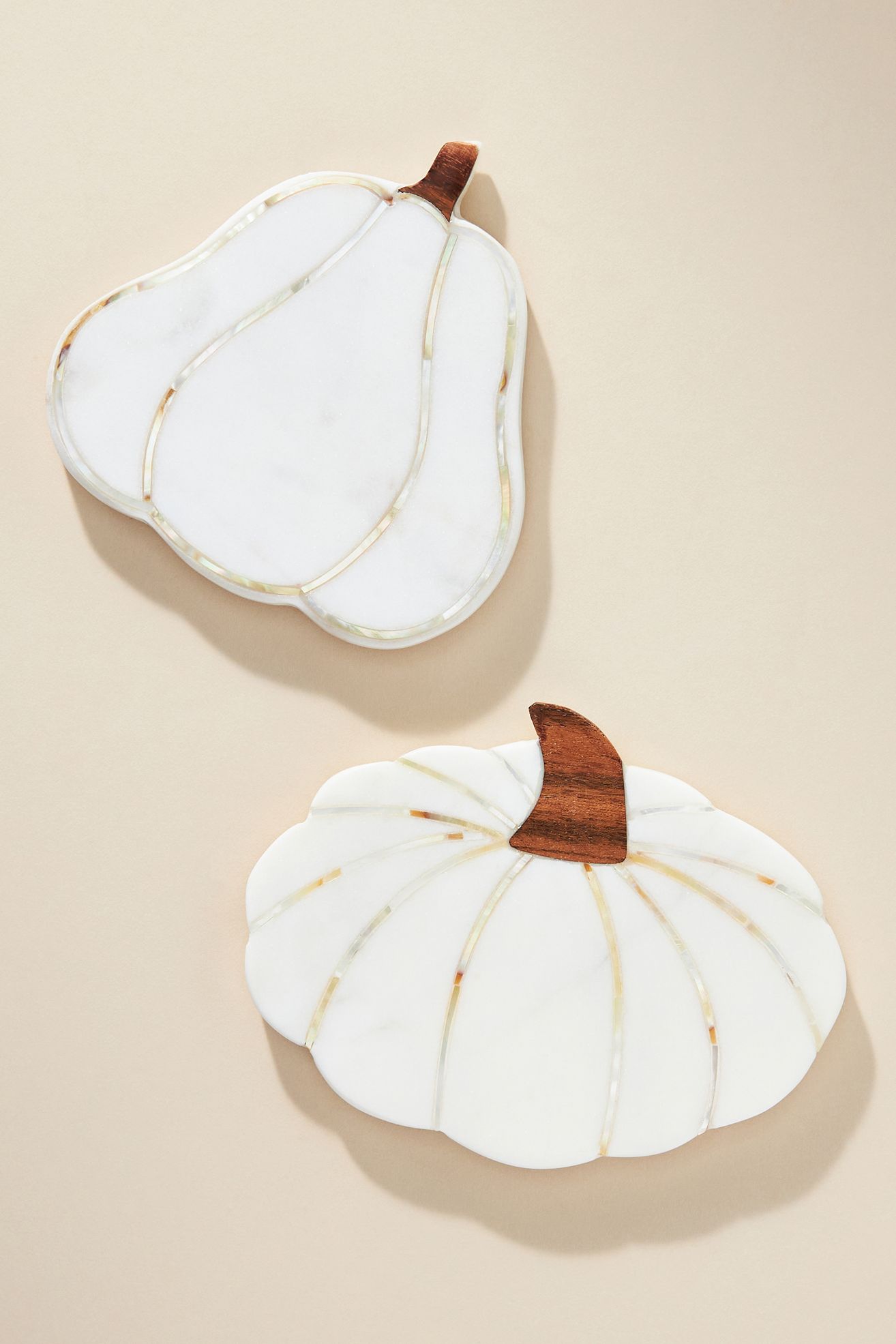 Marble Pumpkin Coaster - Multi, Standard, ROUND
