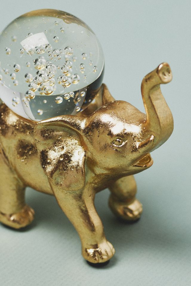 Gold Elephant Orb Decorative Object | Anthropologie