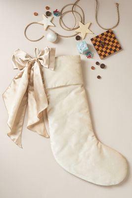 Velvet Bow Stocking