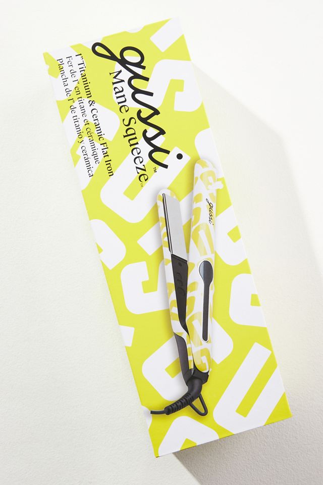 Gussi Mane Squeeze 1" Titanium & Ceramic Flat Iron #1