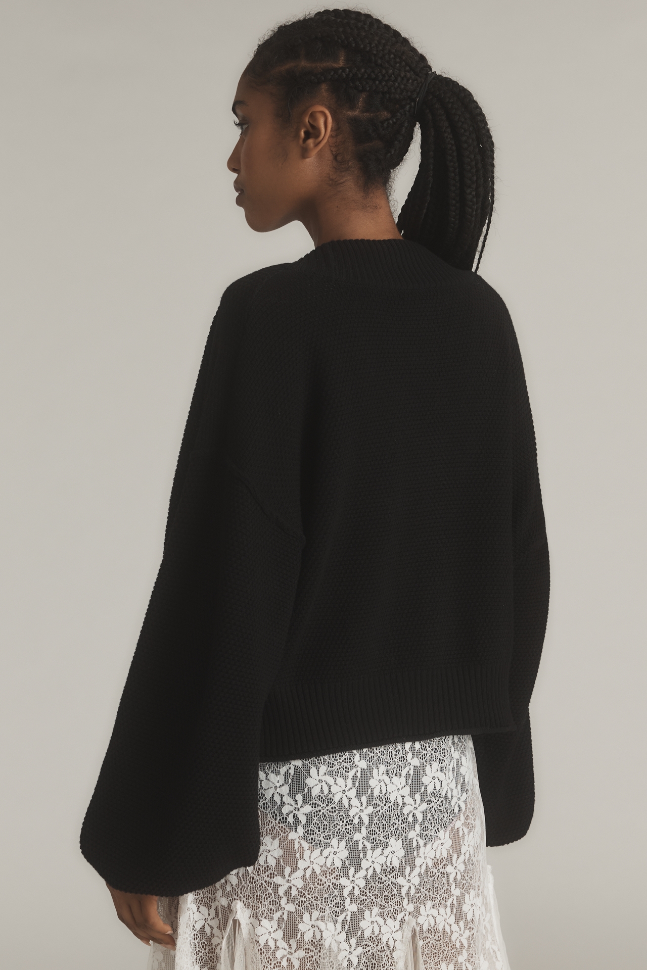 The Livvy Waffle Knit Cardigan by Flat White