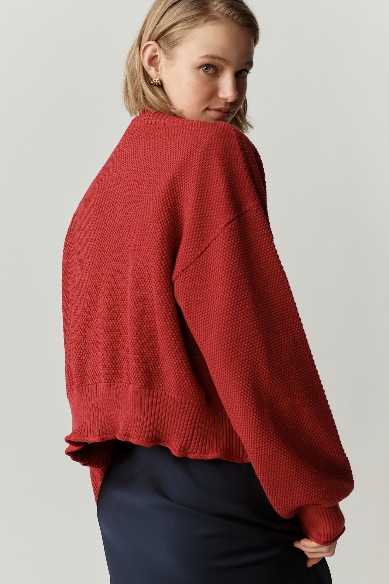 The Livvy Waffle Knit Cardigan by Flat White