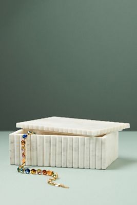 Scalloped Marble Trinket Box