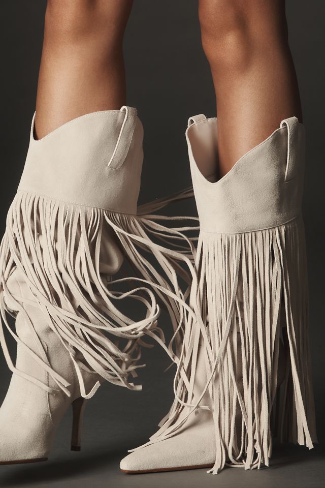 Schutz Raffaela Up Fringe Boots #1