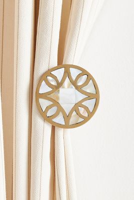 Anthropologie Mother-of-pearl Curtain Tieback In Brown