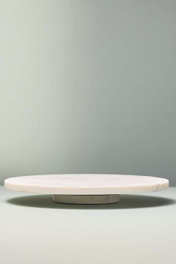 Anthropologie Marble Lazy Susan In White