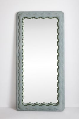 Anthropologie Adrie Floor Mirror In Grey