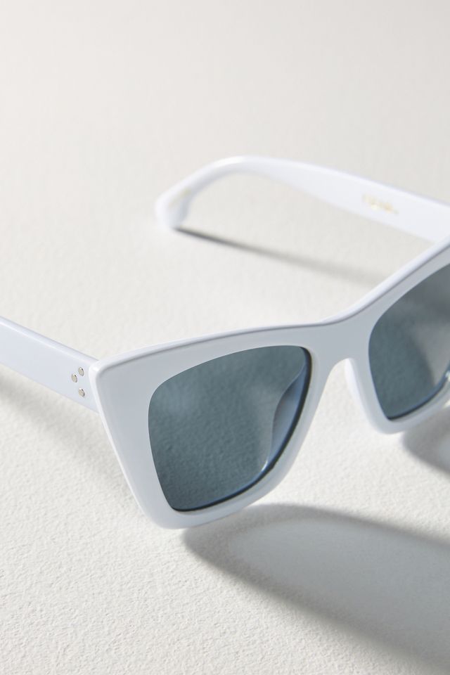 Anthropologie Isea Ashbury Polarized Sunglasses New White SUNGLASSES ISEA ANTHROPOLOGIE ASHBURY SKY POLARIZED BLACK UV  main image 3