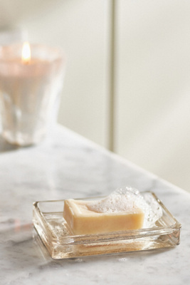 Anthropologie Vizcaya Soap Dish In Beige