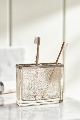Anthropologie Vizcaya Toothbrush Holder In Beige