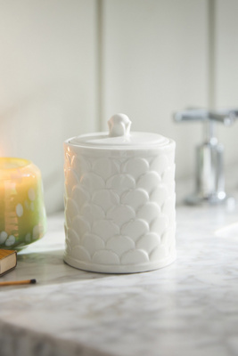 Anthropologie Scala Cotton Jar In White