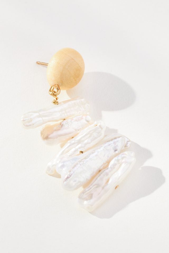 Sophie Monet Pearl Brook Drop Earrings #1