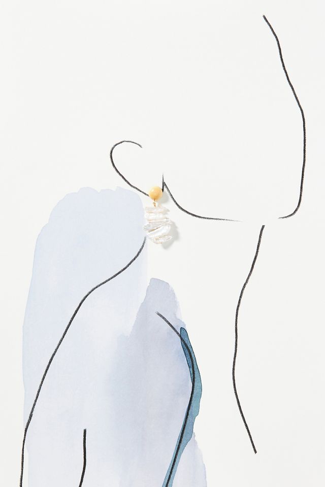 Sophie Monet Pearl Brook Drop Earrings #2