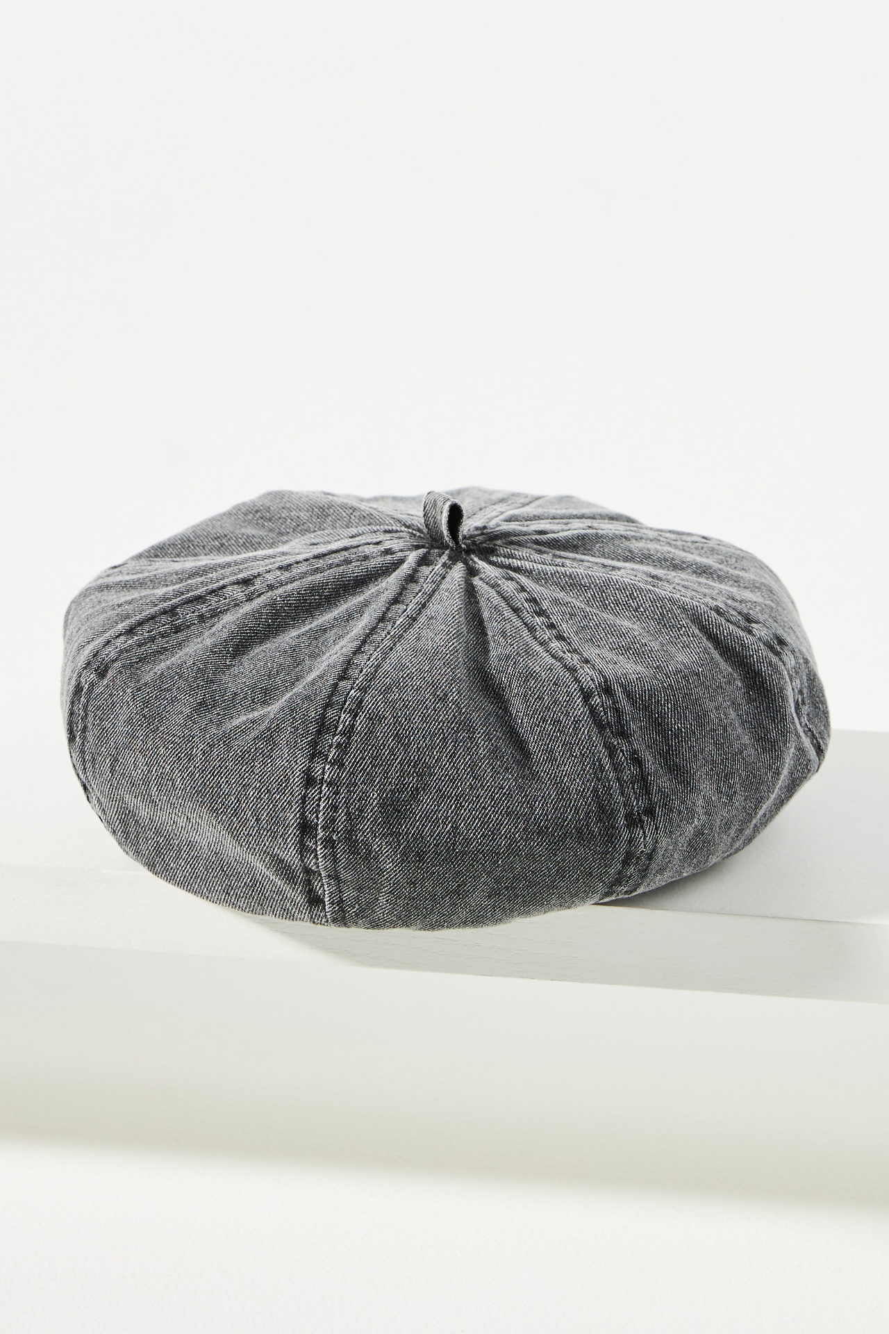 Washed Denim Beret