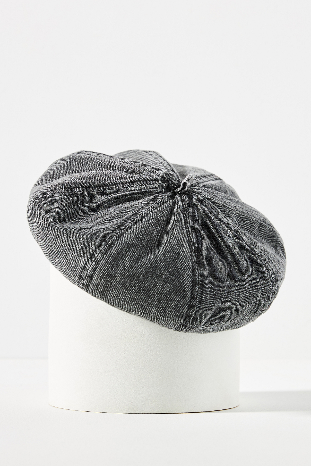 Washed Denim Beret