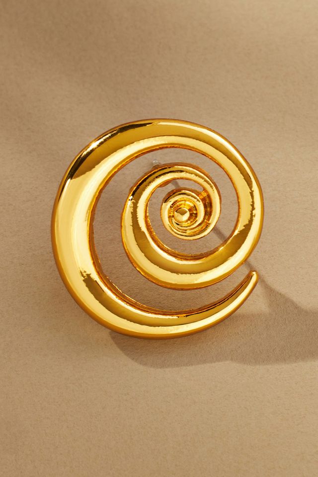 BRACHA Swirl Post Earrings #1