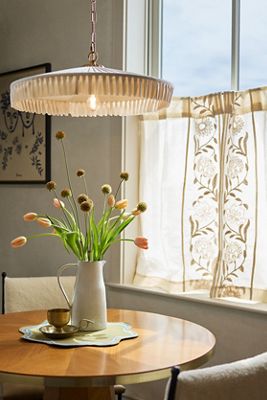 Stefanie Pleated Silk Pendant