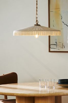 Stefanie Pleated Silk Pendant